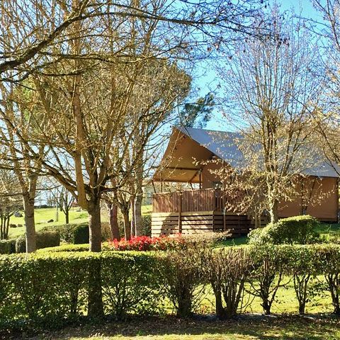 Tent van canvas en hout 5 personen - GLAMPING LODGE