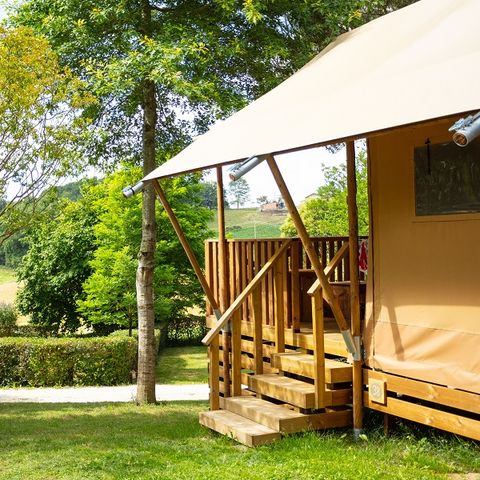 Tent van canvas en hout 5 personen - GLAMPING LODGE