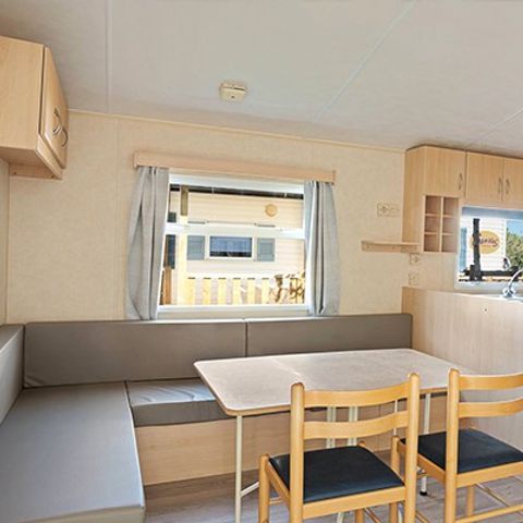 Stacaravan 6 personen - Klassiek | 3 slaapkamers | 6 pers | Overdekt verhoogd terras | Airconditioning