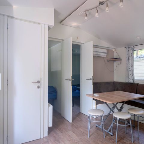 Stacaravan 4 personen - Comfort | 2 Slaapkamers | 4 Pers. | Verhoogd terras | Airconditioning