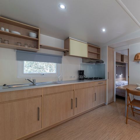 Stacaravan 6 personen - Mobile-home | Comfort XL | 3 slaapkamers | 6 pers. | Verhoogd terras | Airconditioning