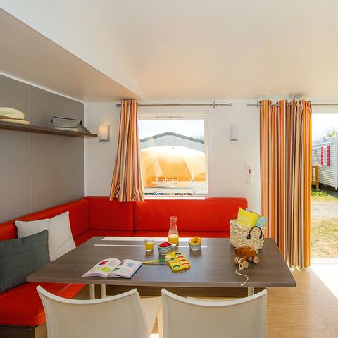 Stacaravan 6 personen - Mobile-home | Comfort | 3 slaapkamers | 6 pers. | Single terras