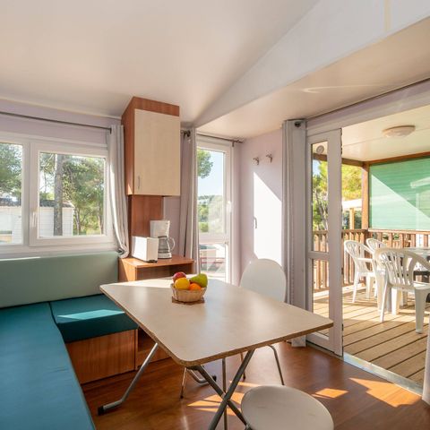 Bungalow 4 personen - Stacaravan | Klassiek | 2 Slaapkamers | 4 Pers. | Single terras