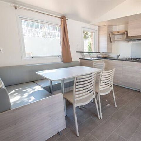 Stacaravan 6 personen - Mobile-home | Comfort | 3 Slaapkamers | 6 Pers. | Verhoogd terras | Airconditioning