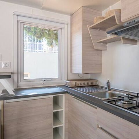 Stacaravan 6 personen - Mobile-home | Comfort | 3 Slaapkamers | 6 Pers. | Verhoogd terras | Airconditioning