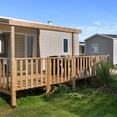 Bungalow 4 personen - Mobile-home | Comfort | 2 Slaapkamers | 4 Pers. | Verhoogd terras | Airconditioning.