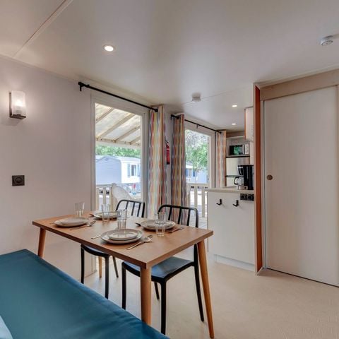 Stacaravan 6 personen - Mobile-home | Comfort | 3 Slaapkamers | 6 Pers. | Verhoogd terras | Airconditioning