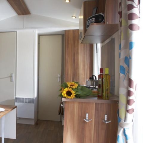 Stacaravan 5 personen - Klassiek | 2 Slaapkamers | 5 Pers. | Verhoogd terras niet overdekt | Airconditioning