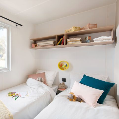 Stacaravan 7 personen - Familie - XL 39 m² - Airconditioning