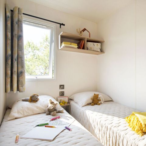 Stacaravan 7 personen - Familie - XL 39 m² - Airconditioning
