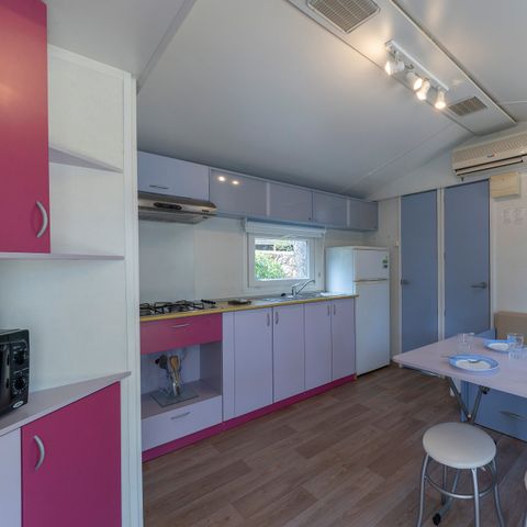 Stacaravan 6 personen - Klassiek | 2 Slaapkamers | 4/6 Pers. | Single terras