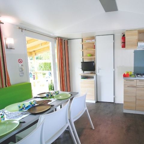 Stacaravan 8 personen - Vrije tijd 3 slaapkamers 30m²