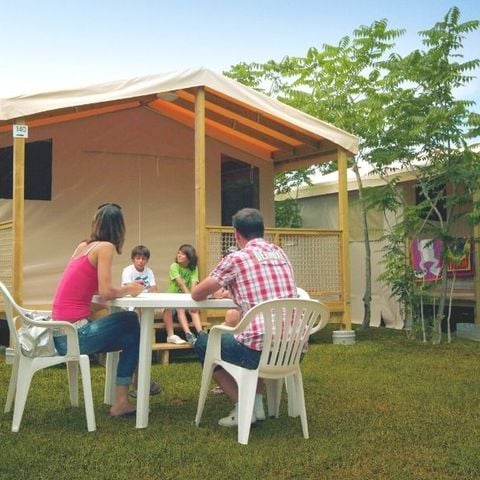 Bungalowtent 5 personen - Sahari 2 kamers 19m² - zonder badkamer