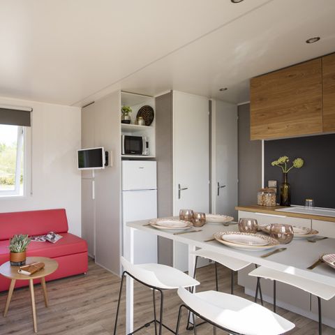 Stacaravan 6 personen - Premium 3 slaapkamers 33m²