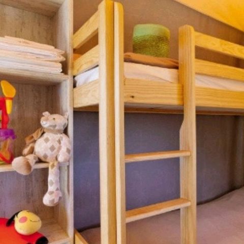 Bungalowtent 5 personen - Junior 2 slaapkamers 21m²