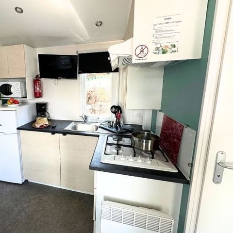 Stacaravan 5 personen - Select TV Clim Plancha - 2 Slaapkamers - 4 volwassenen + 1 kind -10 jaar