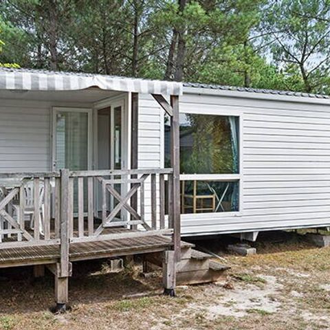 Stacaravan 5 personen - Stacaravan | Comfort | 3 Slaapkamers | 5 Pers. | Single terras