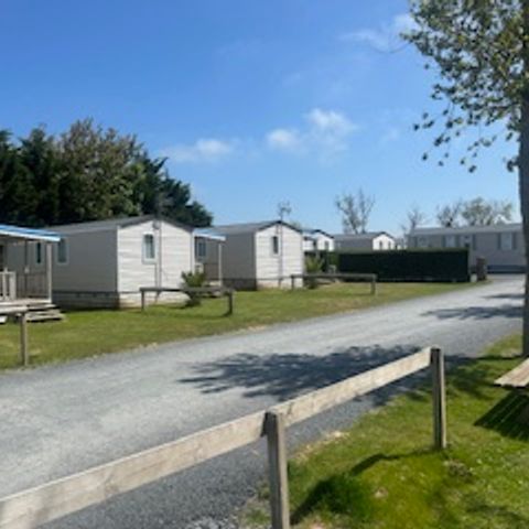 Stacaravan 6 personen - 6 Confort Plus - 31m² - 3 kamers + halfoverdekt terras