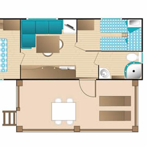 Stacaravan 4 personen - TAHITI
