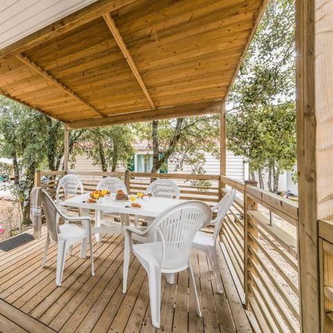 Stacaravan 6 personen - Mobile-home | Comfort | 3 Slaapkamers | 6 Pers. | Single terras | Air-con.