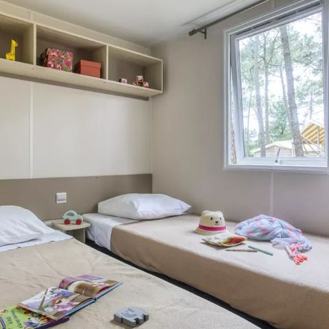Stacaravan 6 personen - Comfort Stacaravan 4 Kamers 6 Personen + TV