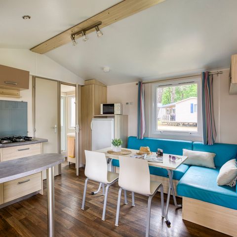 Stacaravan 6 personen - Comfort stacaravan - 3 slaapkamers - Airconditioning
