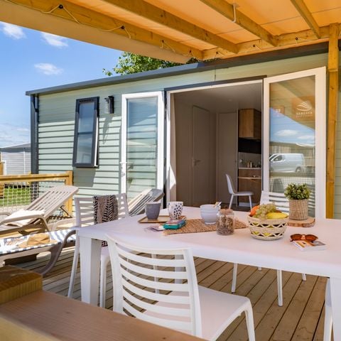 Stacaravan 4 personen - Cottage Privilège TV LV - 2 slaapkamers - 4 slaapplaatsen