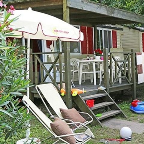 Stacaravan 6 personen - Stacaravan | Klassiek | 2 Slaapkamers | 4/6 Pers. | Verhoogd terras | Airconditioning.