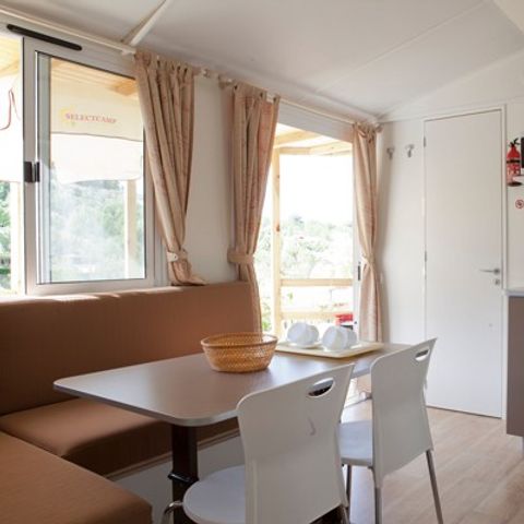Stacaravan 6 personen - Mobile-home | Comfort | 2 Slaapkamers | 4/6 Pers. | Verhoogd terras | Airconditioning.
