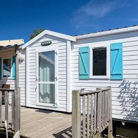 Stacaravan 6 personen - Comfort | 2 Slaapkamers | 4/6 Pers | Verhoogd terras | Airconditioning
