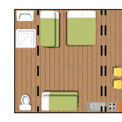 Safaritent 6 personen - LODGE NATUNA