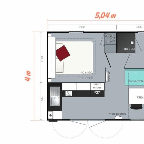 Stacaravan 2 personen - CAHITA
