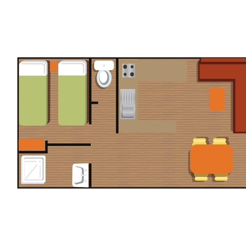 Stacaravan 4 personen - O'HARA 914