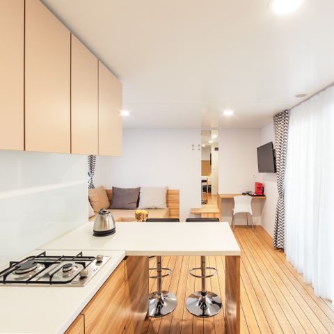 Stacaravan 2 personen - Deluxe Cottage 1 Slaapkamer