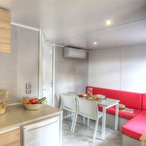 Stacaravan 2 personen - Mobile-home | Premium | 1 Slaapkamers | 2 Pers. | Verhoogd terras | Airconditioning | TV