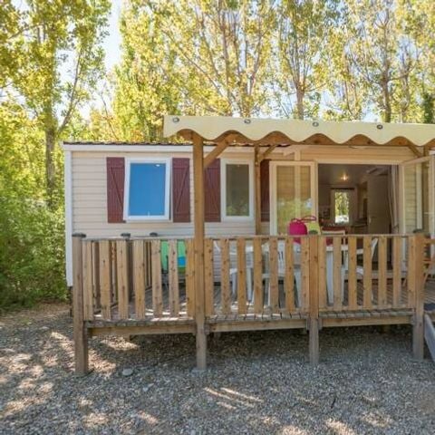 Stacaravan 6 personen - Stacaravan | Klassiek | 3 Slaapkamers | 6 Pers. | Verhoogd terras | Airconditioning | TV