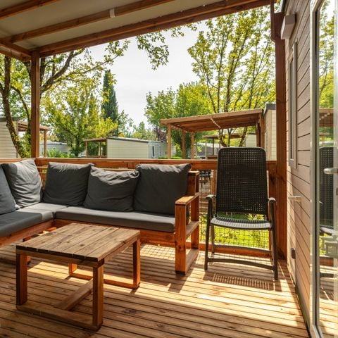 Stacaravan 6 personen - Stacaravan | Premium | 3 slaapkamers | 6 pers | Terras Lounge | Airconditioning | TV