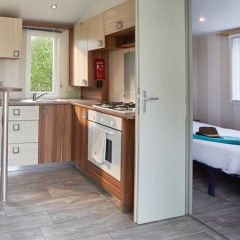 Stacaravan 8 personen - Klassiek | 3 Slaapkamers | 6/8 Pers. | Verhoogd terras | Airconditioning.