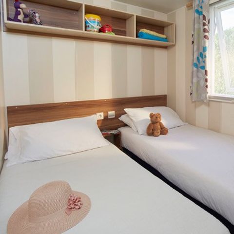 Stacaravan 8 personen - Klassiek | 3 Slaapkamers | 6/8 Pers. | Verhoogd terras | Airconditioning.