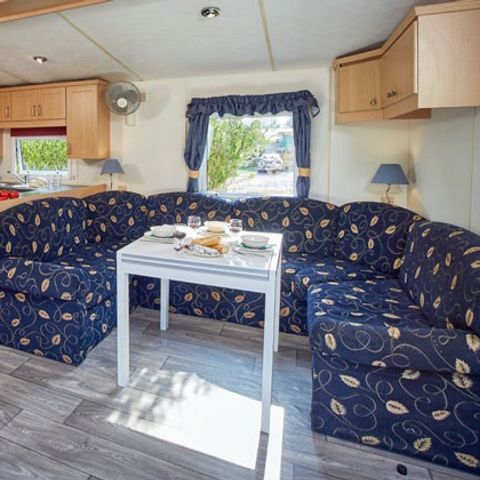 Stacaravan 8 personen - Klassiek | 3 Slaapkamers | 6/8 Pers. | Verhoogd terras | Airconditioning.