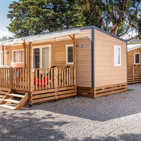 Stacaravan 6 personen - Mobile-home | Comfort XL | 3 slaapkamers | 6 pers. | Verhoogd terras | Airconditioning