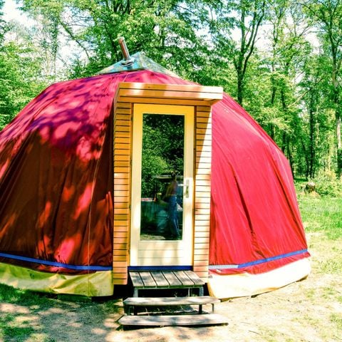 Accommodatie 2 personen - Geodetische koepel in Le Calme omgeven door bossen