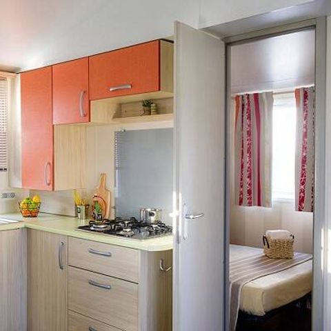 Stacaravan 6 personen - Comfort | 3 slaapkamers | 6 pers. | Overdekt terras | TV