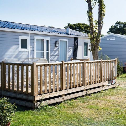 Stacaravan 4 personen - Mobile-home | Comfort XL | 2 slaapkamers | 4 pers. | Verhoogd terras | TV