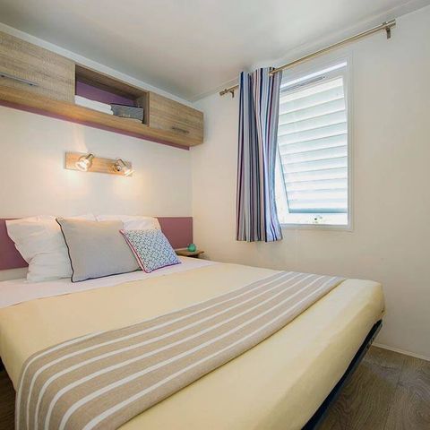 Stacaravan 4 personen - Klassiek | 2 slaapkamers | 4 slaapplaatsen | Enig terras | 1 badkamer