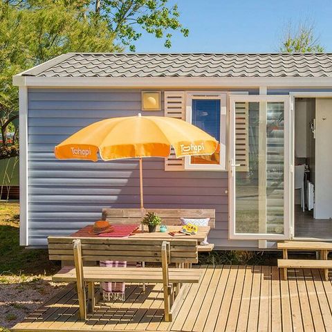 Stacaravan 4 personen - Klassiek | 2 slaapkamers | 4 slaapplaatsen | Enig terras | 1 badkamer