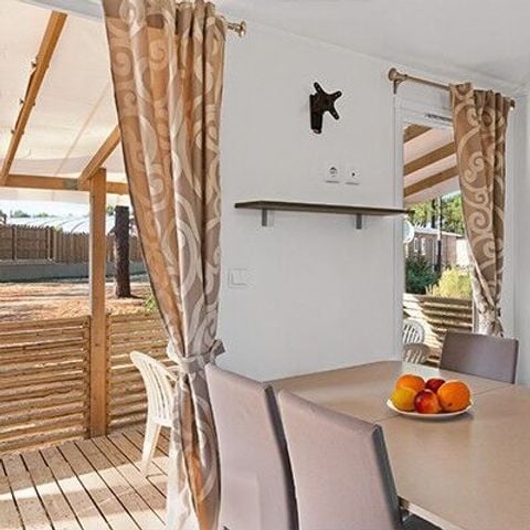 Stacaravan 4 personen - Mobile-home | Comfort XL | 2 slaapkamers | 4 pers. | Verhoogd terras | TV