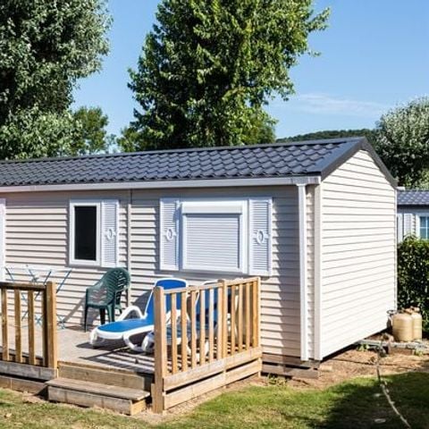 Stacaravan 4 personen - Mobile-home | Comfort XL | 2 slaapkamers | 4 pers. | Verhoogd terras niet overdekt | TV