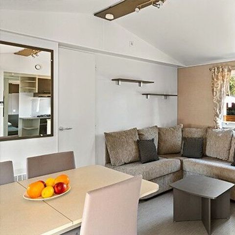 Stacaravan 4 personen - Mobile-home | Comfort XL | 2 slaapkamers | 4 pers. | Verhoogd terras | TV