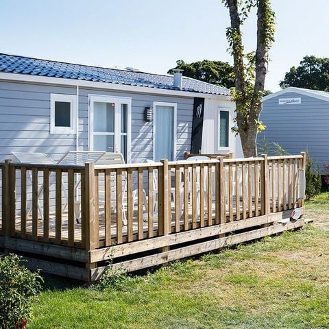Stacaravan 4 personen - Mobile-home | Comfort XL | 2 slaapkamers | 4 pers. | Verhoogd terras | TV